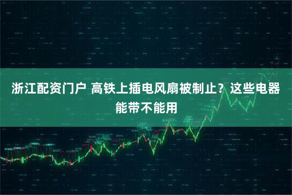 浙江配资门户 高铁上插电风扇被制止？这些电器能带不能用